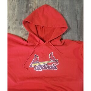 St Louis Cardinals MLB Genuine‎ Merchandise Mens 2XL Red Hoodie Pullover New NWT
